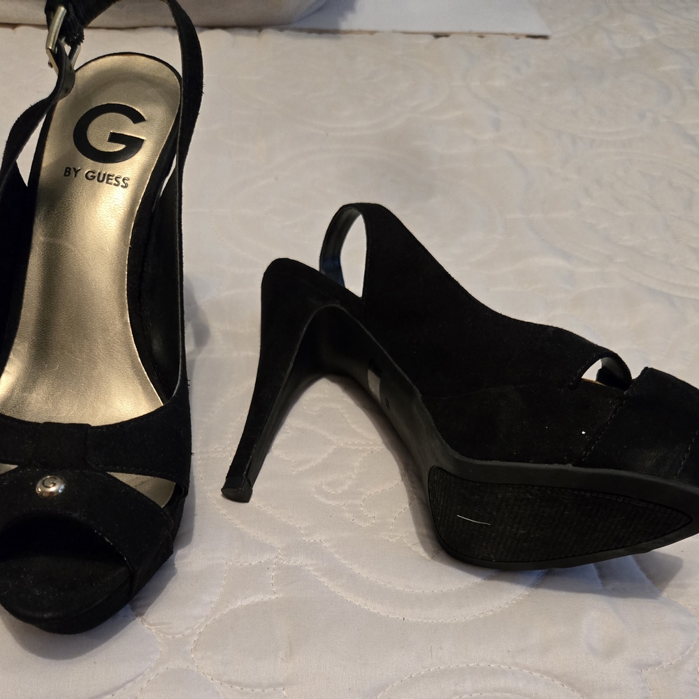 Guess Women's Black Slingback Heels